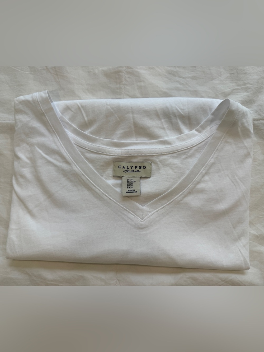 White V-Neck Women’sTop